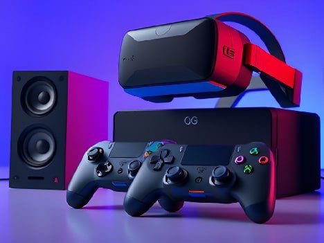 портативные игровые приставки, колонки, VR-гарнитуры